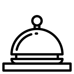 cloche outline style icon