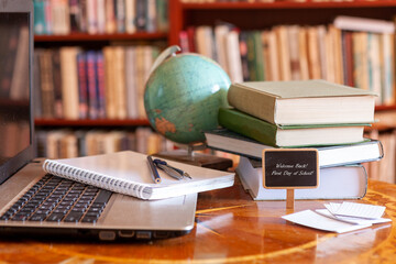 Concept First day of school. Beginning of a new school year