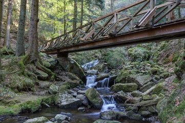 The Ravenna Gorge in the Black Forest is a narrow and steep side valley of the Höllen Valley,...