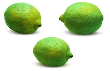 グリーンレモン イラスト リアル セット 影