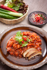 Korean spicy stir-fried cartilage