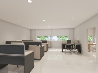 3d rendering of interior office