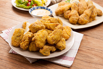 a home-made Fried chicken dish