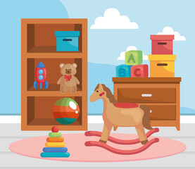 childrens room with toys