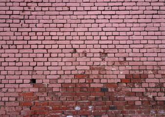 Abstract old white brick wall textured background