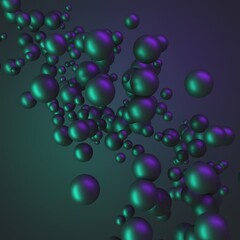Colorful shiny spheres design background