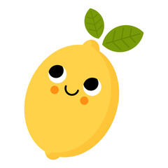 Happy lemon vector illustration