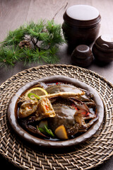 Fototapeta na wymiar Korean style marinated crab
