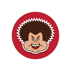 avatar of fat man vector image