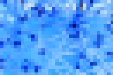 Square mosaic multicolored background blue tones.