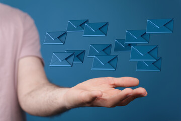 Network Communications with email symbol.