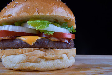 burgers dinner many flavor meat bread and sauce