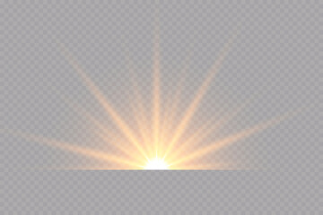 A set of light effects, golden stars, glittering particles.