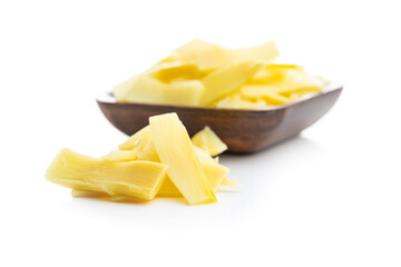 Sliced canned bamboo shoots