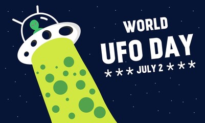 World UFO day vector illustration design
