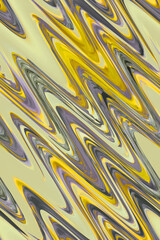 Abstract background of yellow and purple wavy stripes. Imitation of the texture of multi-colored paint in the form of waves.