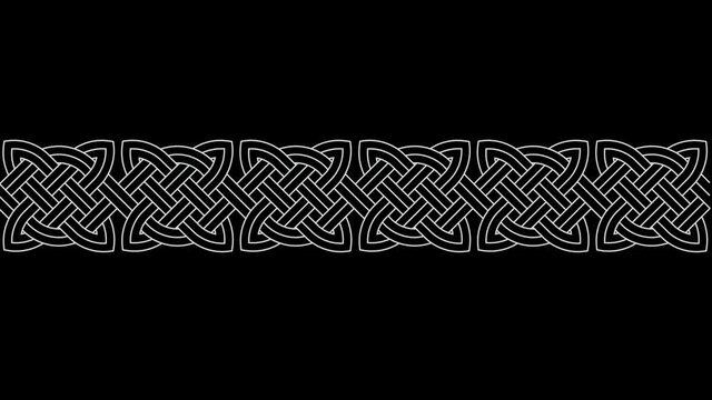 black and white ornament background animation