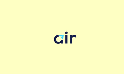 Letter  Air Travel Logo Design Template