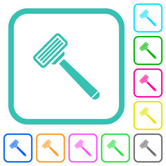 Razor vivid colored flat icons