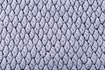 Crochet macrame texture close up