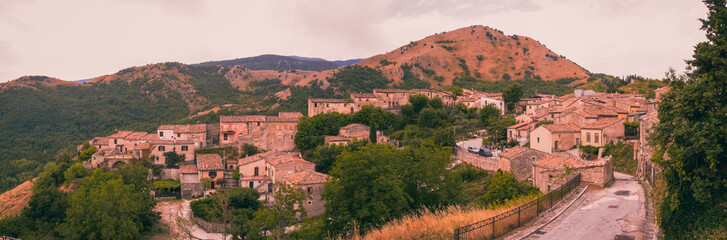 Obraz premium Civita of Bojano, old village, Molise Italy