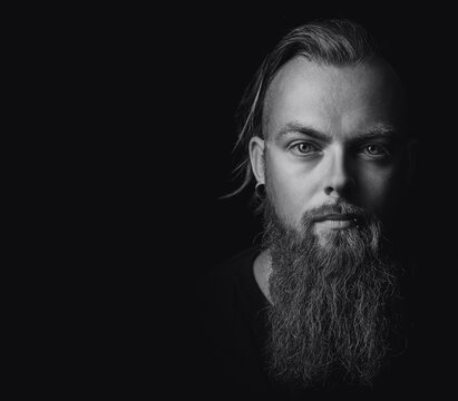 Portrait Mann mit Bart