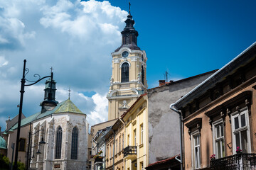 Przemyśl in Poland, Roman Catholic Cathedral. - obrazy, fototapety, plakaty