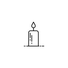 Obraz premium candle icon