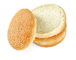 hamburger bu isolated on white