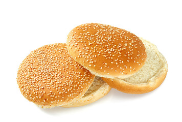 hamburger bu isolated on white