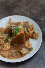 Gullah style shrimp and grit cakes