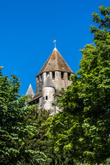 Cesar tower (1152 – 1181) - landmark and emblem of Provins. Provins - commune in Seine-et-Marne department, Ile-de-France region, north-central France. 