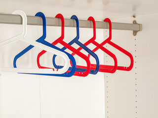 wardrobe hanger empty one in the closet, a choice of clothes, an empty wardrobe