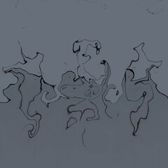 Abstract illustration of waves on a gray surface for wallpapers and backgrounds