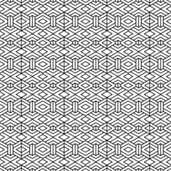 beautiful illustration of a decorative geometric seamless tile pattern