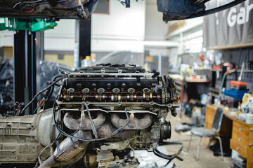 engine repair, valve adjustment, replacement of the timing chain, replacement of the valve cover...