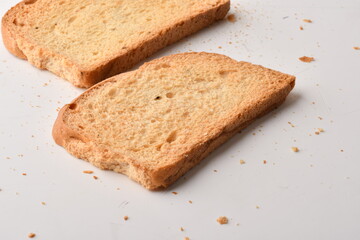 Crunchy Rusk or Toast for healthy life.