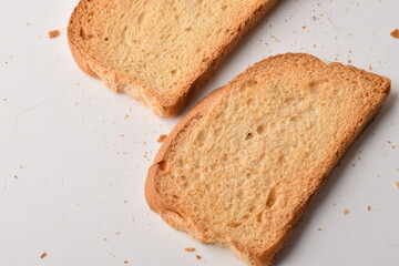 Crunchy Rusk or Toast for healthy life.