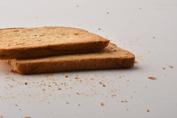 Crunchy Rusk or Toast for healthy life.