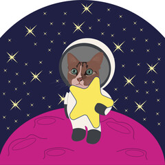 El gato astronauta © Zelt