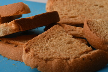 Crunchy Rusk or Toast for healthy life.