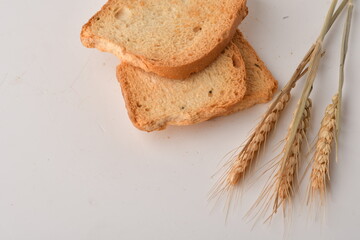 Crunchy Rusk or Toast for healthy life.