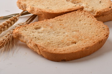 Crunchy Rusk or Toast for healthy life.