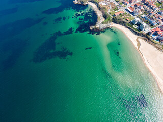 Aerial view of village of Lozenets, Bulgaria