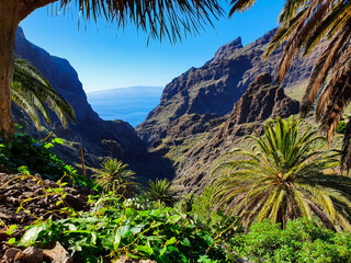 Amazing view over Masca village on Tenerife, Spain.