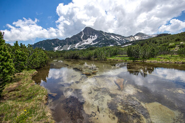Landscape of Banski Lakes, Pirin Mountain, Bulgaria