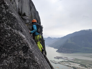 climber on the summit