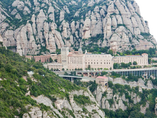 Monserrat Cathedral  Sanctuary Spain near Barcelona