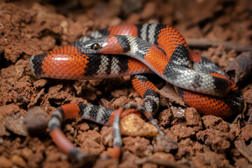 Fototapeta premium close up of a coral snake