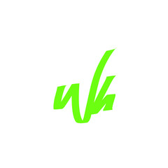 Wh handwritten logo for identity